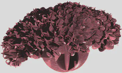 Jeden z przykładów generowanych fraktali